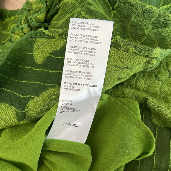 Maeve by Anthropologie High Neck Textured Peplum Green Sleeveless Top Blouse 6 - Picture 7 of 9